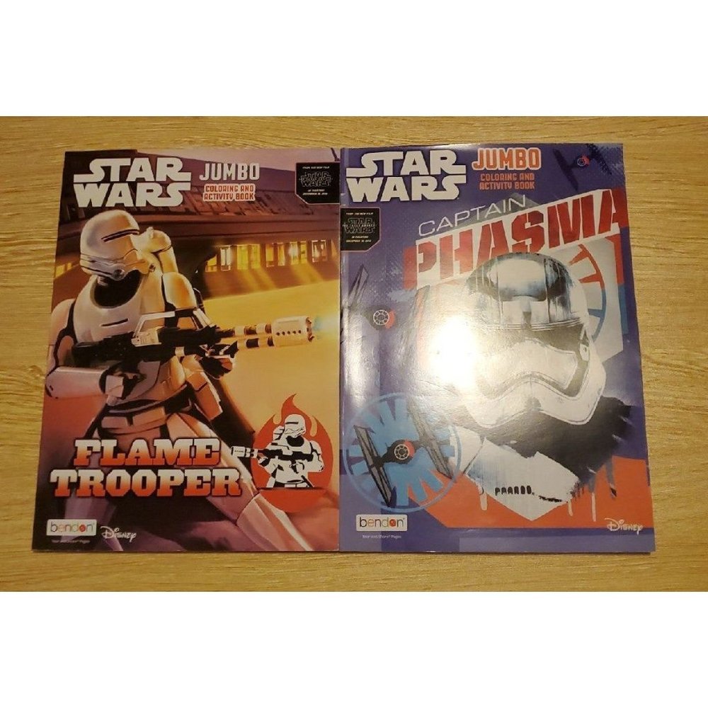 Star Wars 2 Jumbo Coloring and Activity Books New